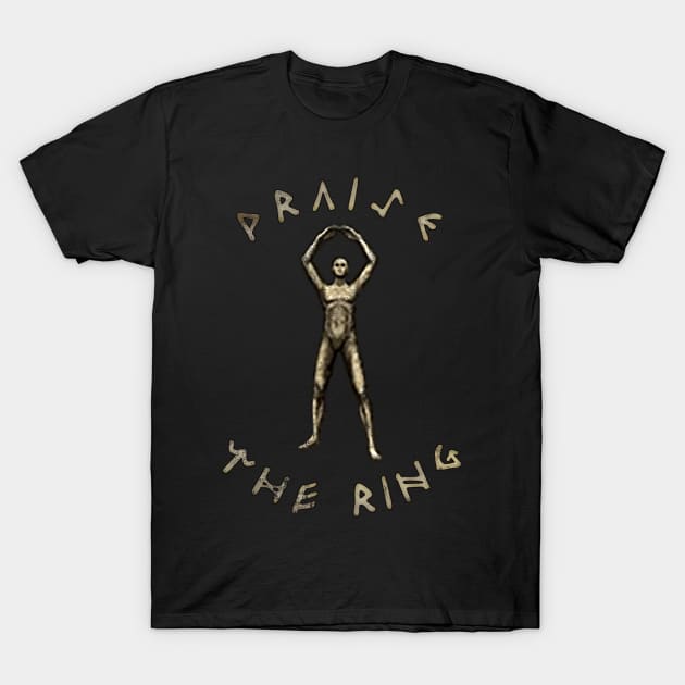 Elden Ring Praise The Ring Gesture T-Shirt by StebopDesigns